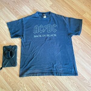 AC/DC Back in Black Men's Blue T-Shirt